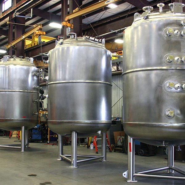 multiple ASME jacketed reactors for chemical processing