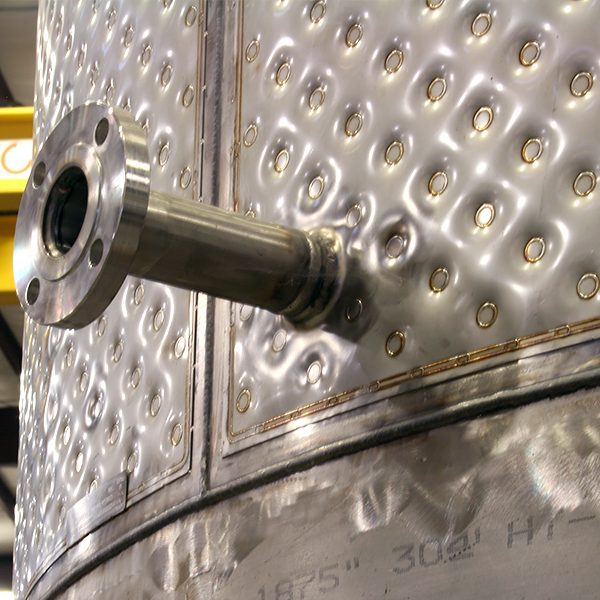 asme-rated dimple jacketed tank