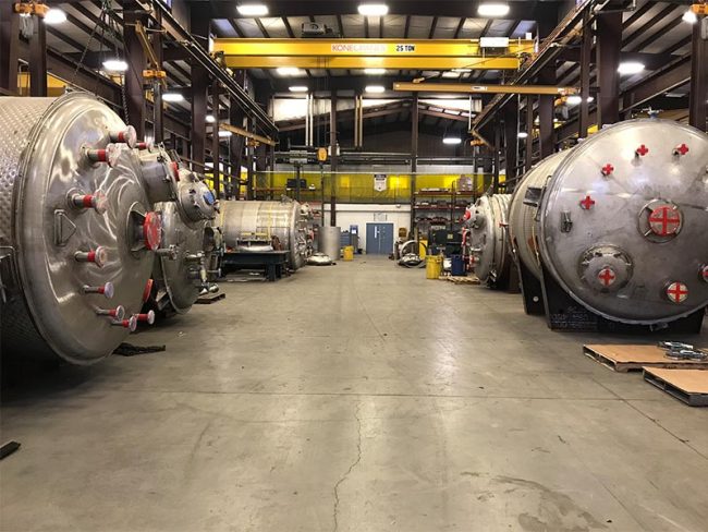chemical reactors in manufacturing process