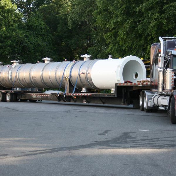 column tower for gas processing facility