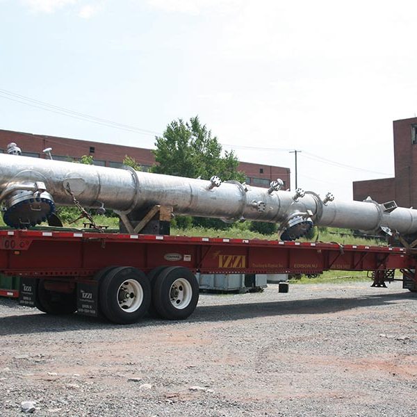 long column manufactured at our Morgantown, PA facility prepared for shipping
