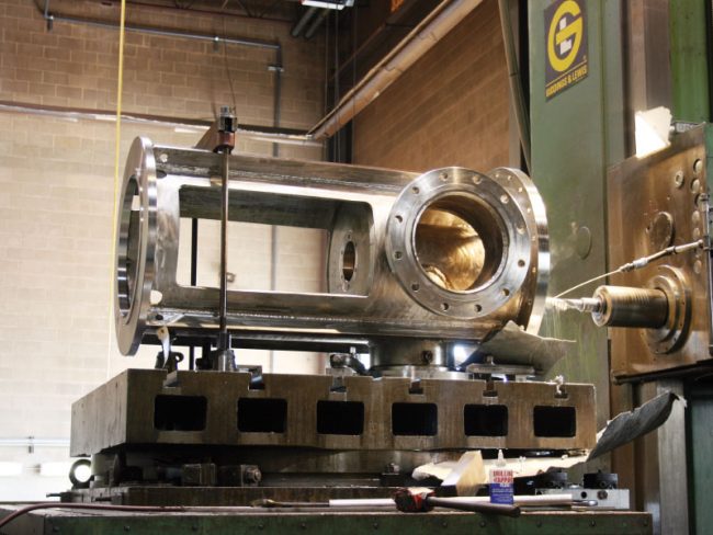 pump head on machining center