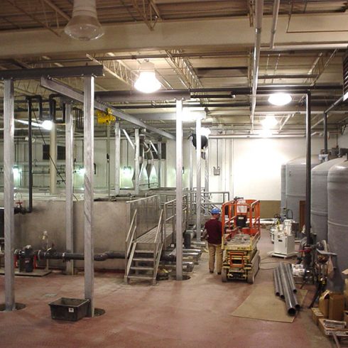 installation of food processing equipment line